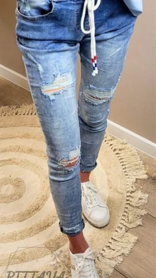 Spodnie jeansowe na gumce (1)