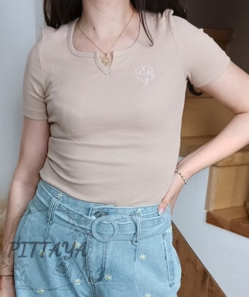 Bluzka Koniczynka prążek 6